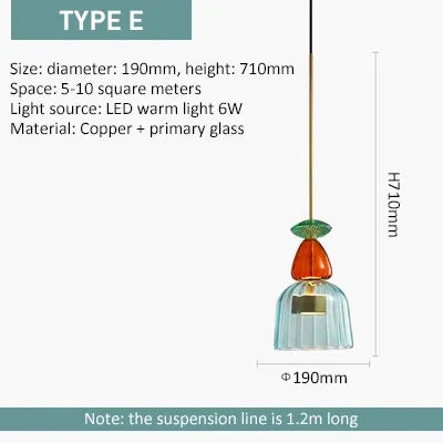 Suspension Verre Candy