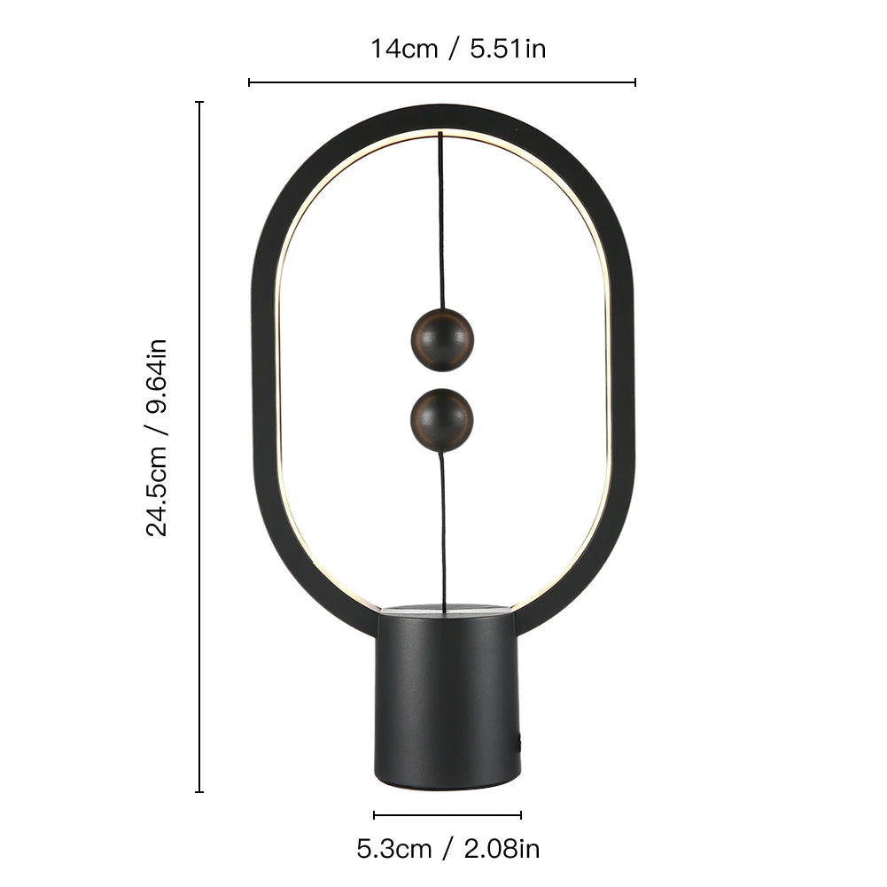 Lampe Balance Magnétique Ovale LED USB