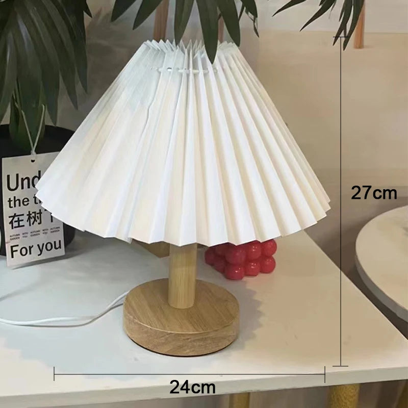 Lampe de Chevet Tactile USB Plissée