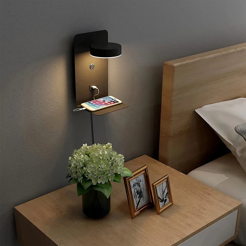 Applique Murale LED USB Chargeur