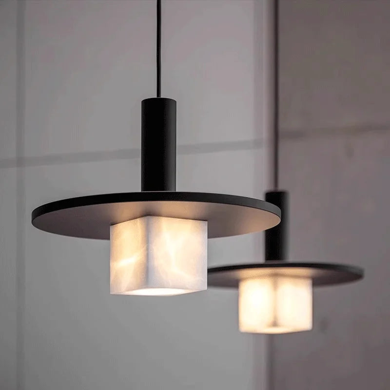 Suspension Disque Marbre Design