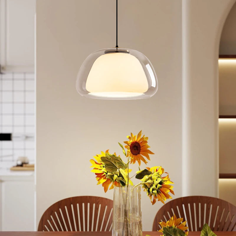 Suspension Double Verre Scandinave
