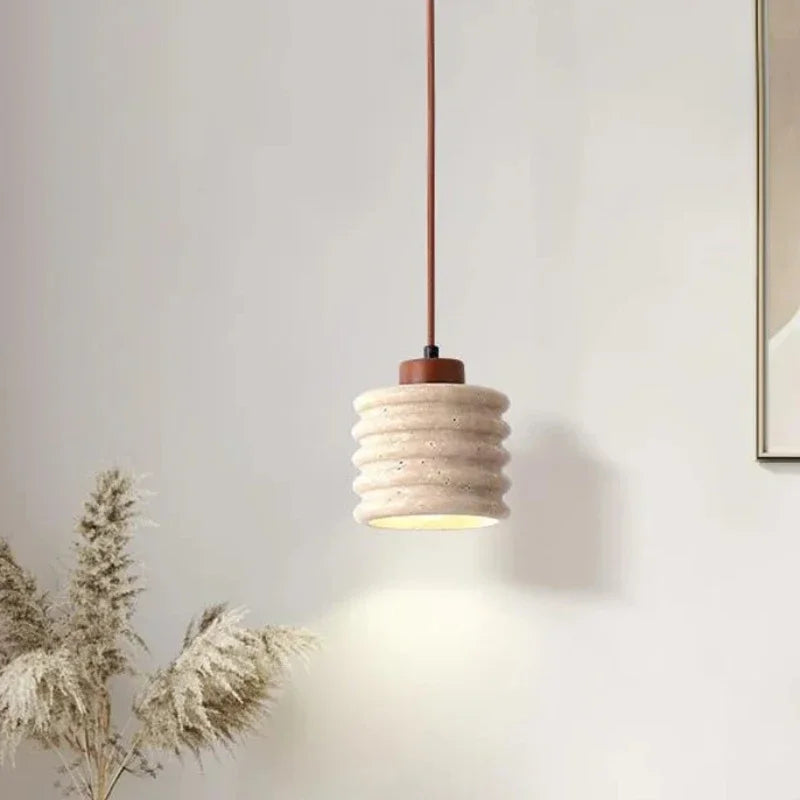 Plafonnier Pierre Bois Design Wabi-sabi