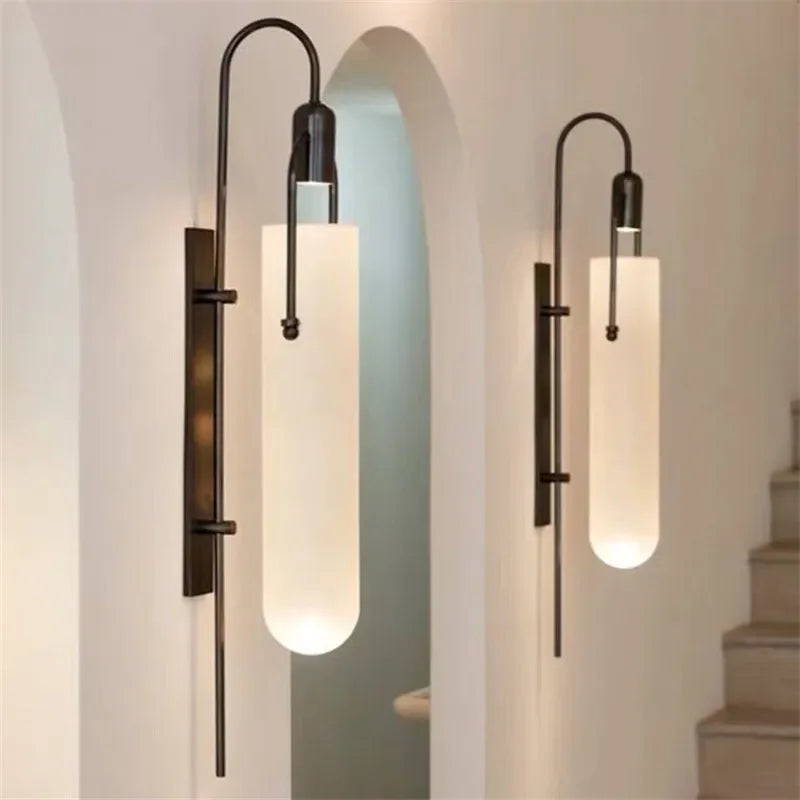 Applique Murale Or Verre Arceau Design