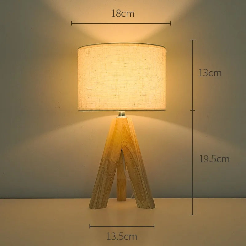 Lampe de Chevet USB Bambou