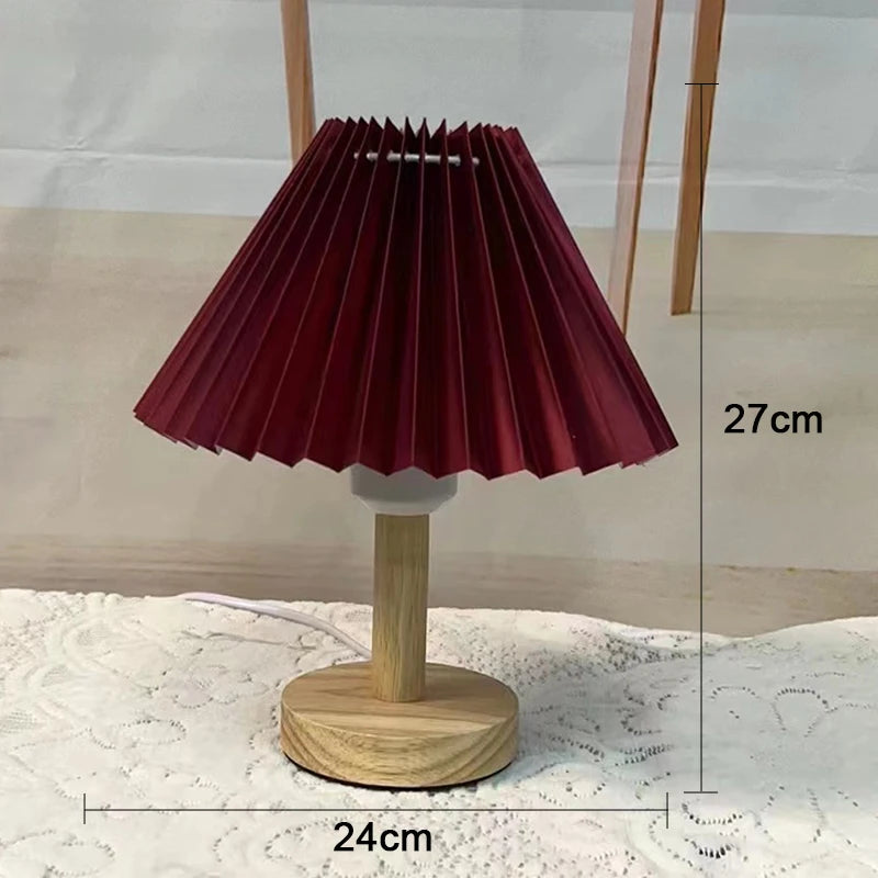 Lampe de Chevet Tactile USB Plissée