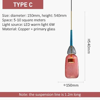 Suspension Verre Candy