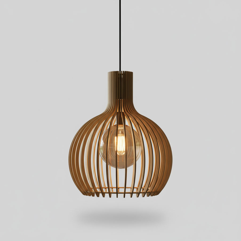 Suspension Bois Scandinave
