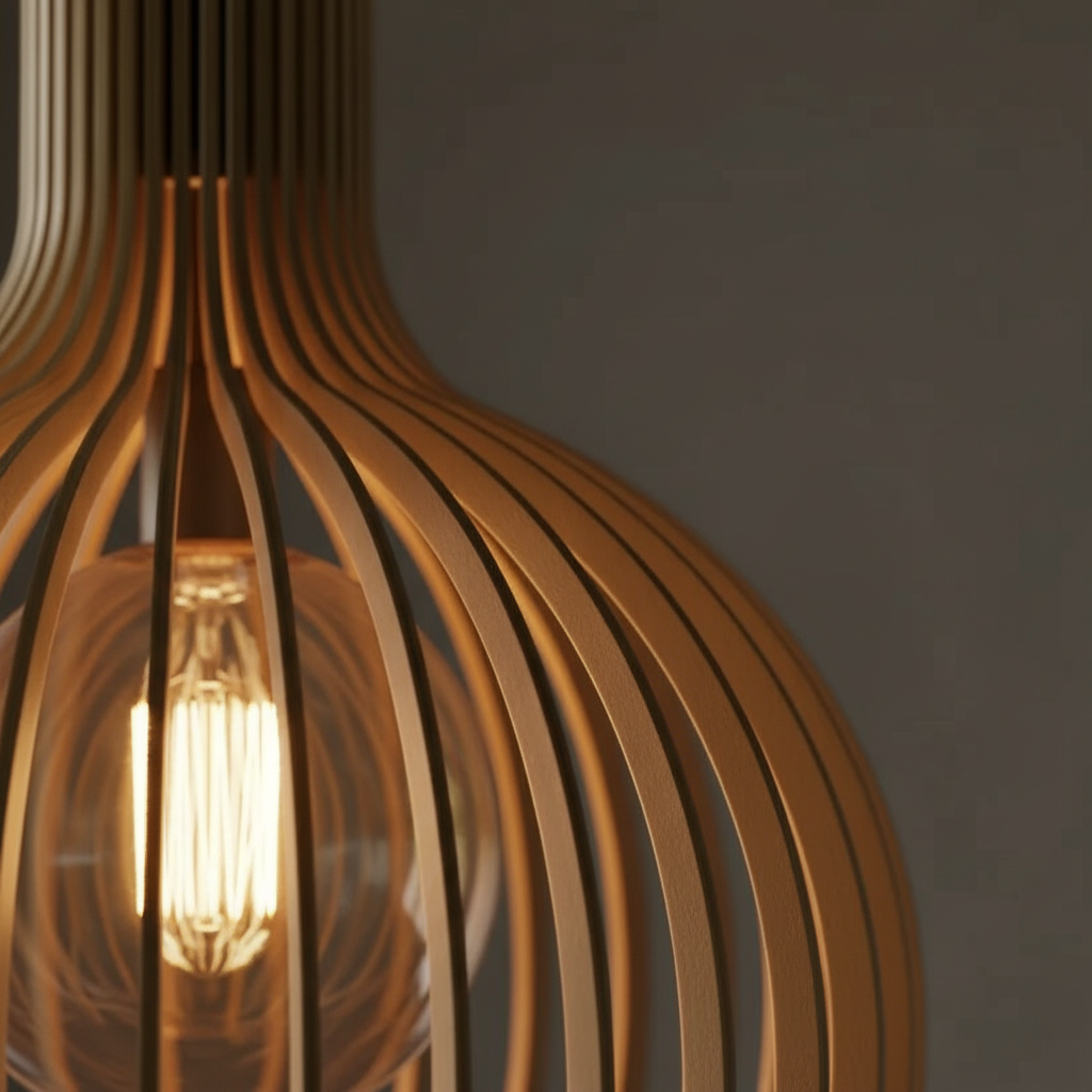 Suspension Bois Scandinave