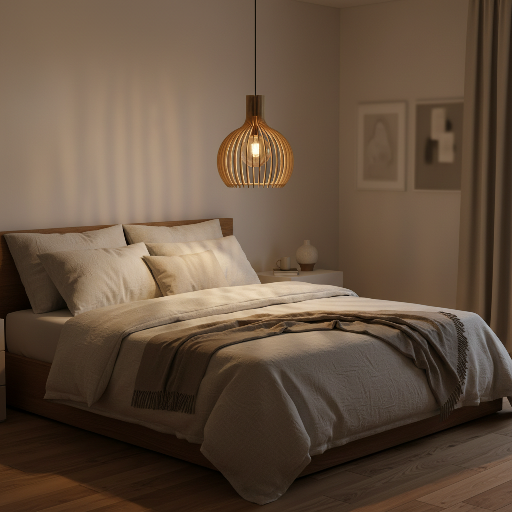 Suspension Bois Scandinave