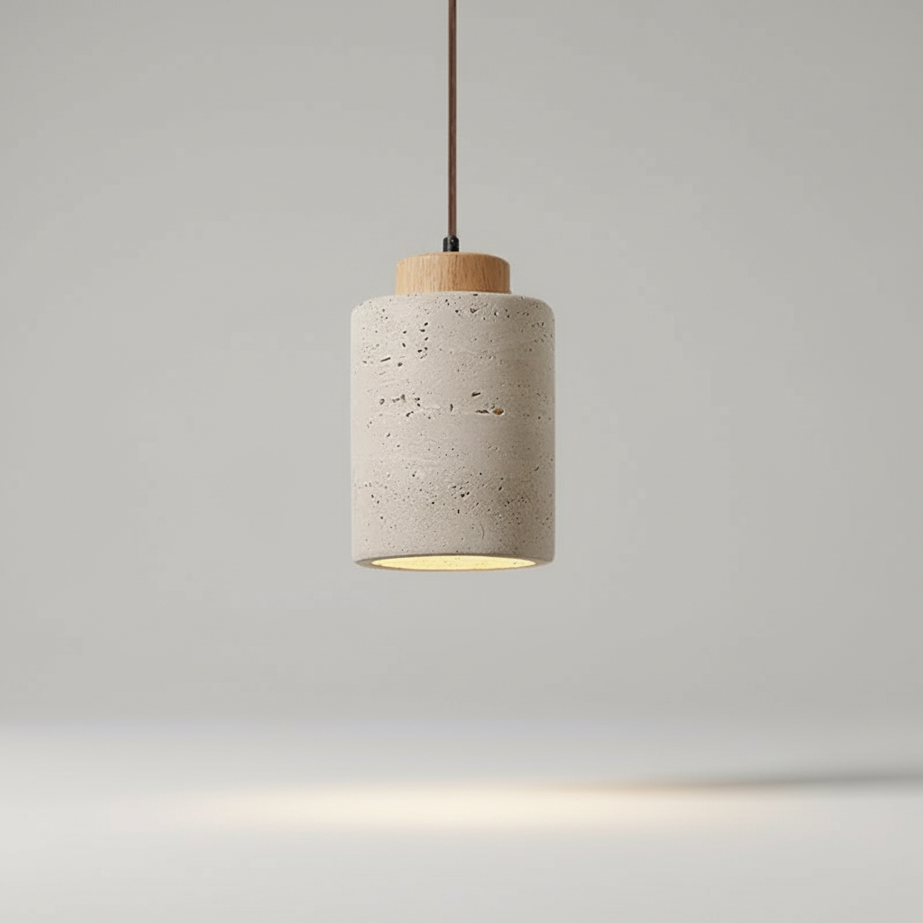 Suspension Pierre et Bois