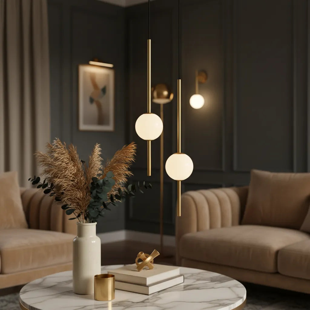Suspension Chambre Parentale Double - Or / Froide