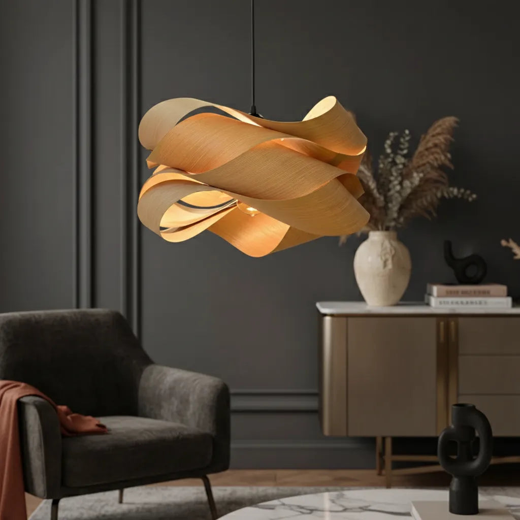 Suspension Design en Bois 45cm