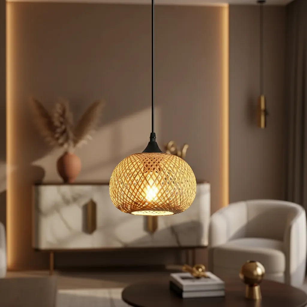 Suspension Luminaire Bambou 