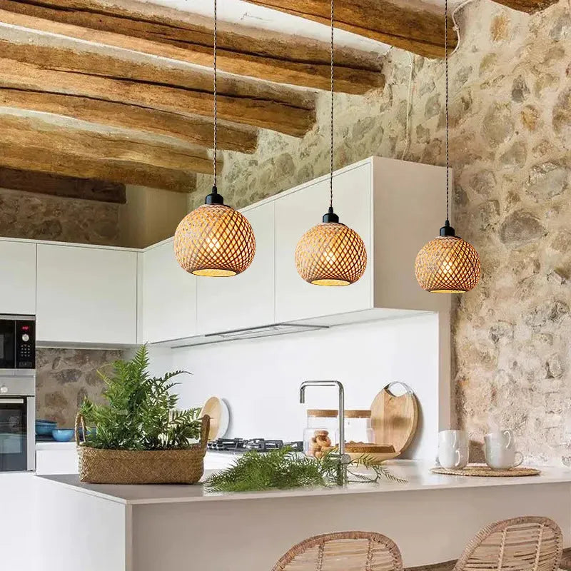 Suspension Luminaire Bambou 