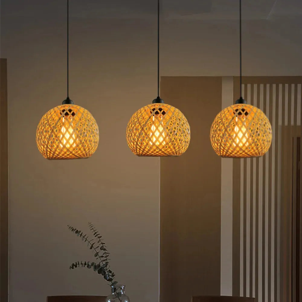 Suspension Luminaire Bambou 