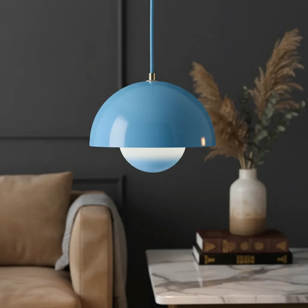 Suspension Moderne Bleu / Chaude