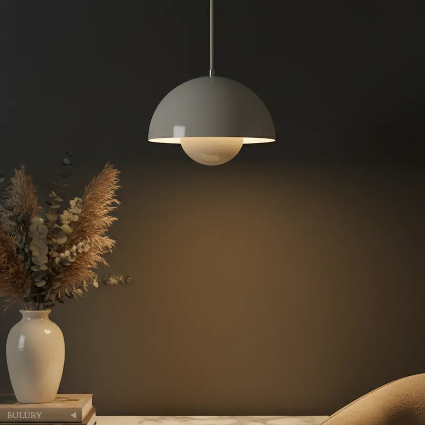 Suspension Moderne Gris / Chaude