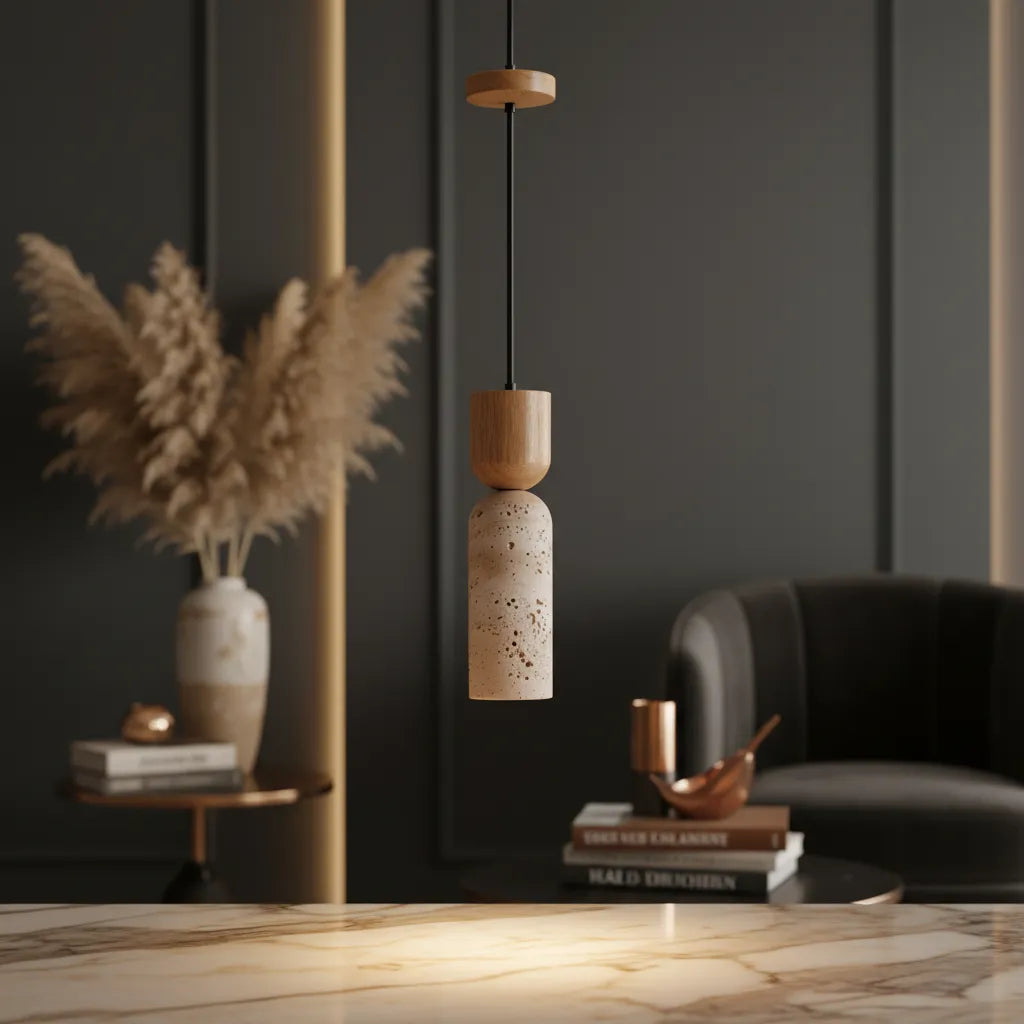 Suspension Moderne pour Chambre Bois