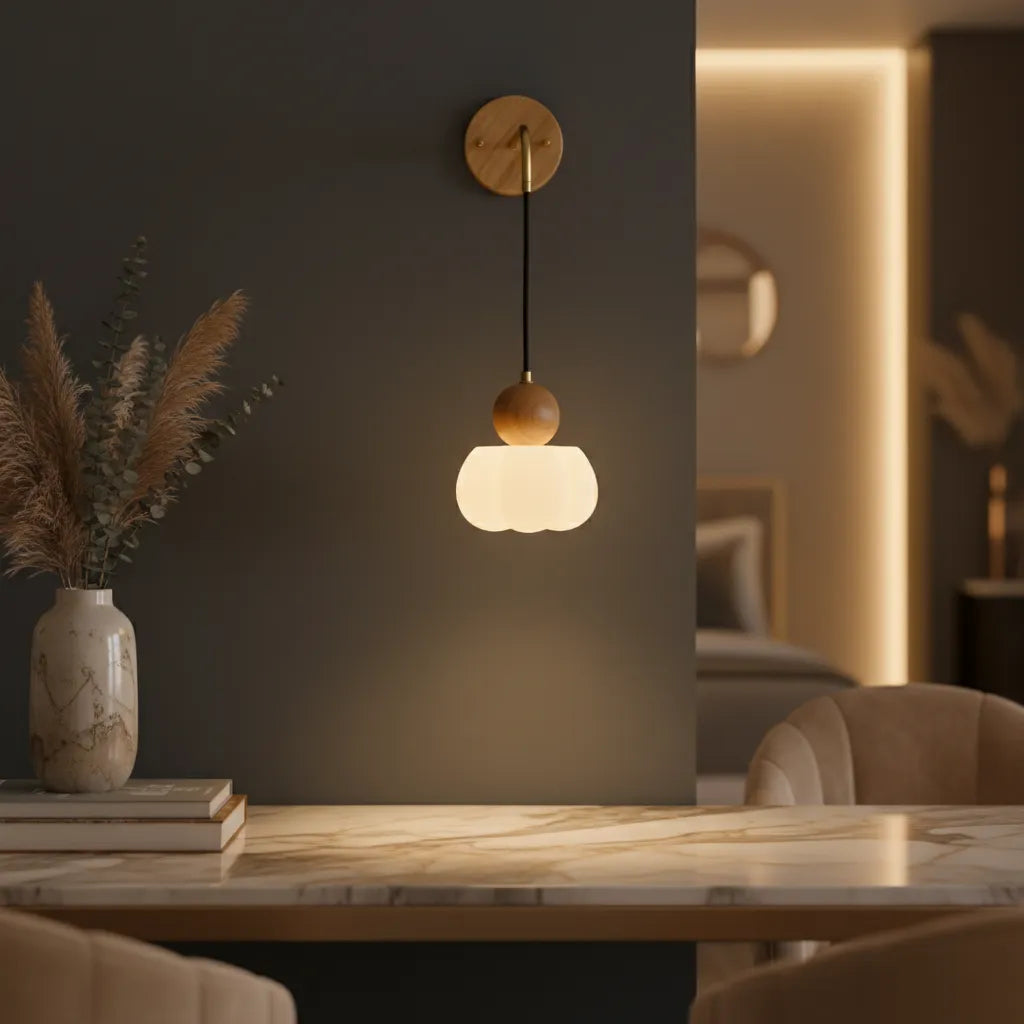 Suspension Nordique Bois 1 suspension murale