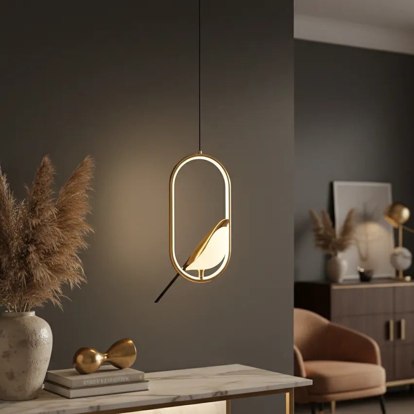 Suspension Oiseau Or / Froide