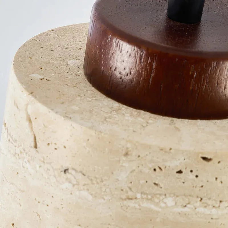 Suspension Pierre et Bois 