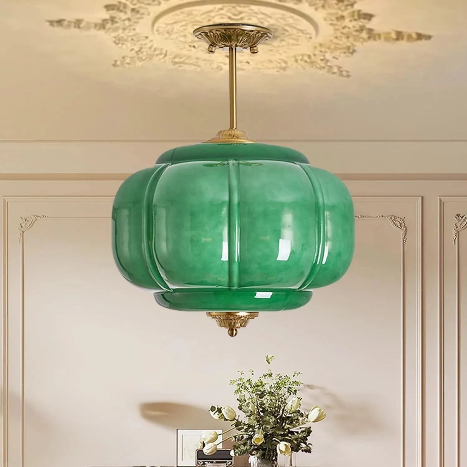 Suspension Verre Opaline 