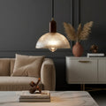 Suspension Vintage Verre Marron