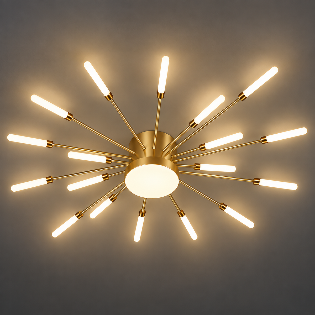 Plafonnier Sculptural Doré 20 LED