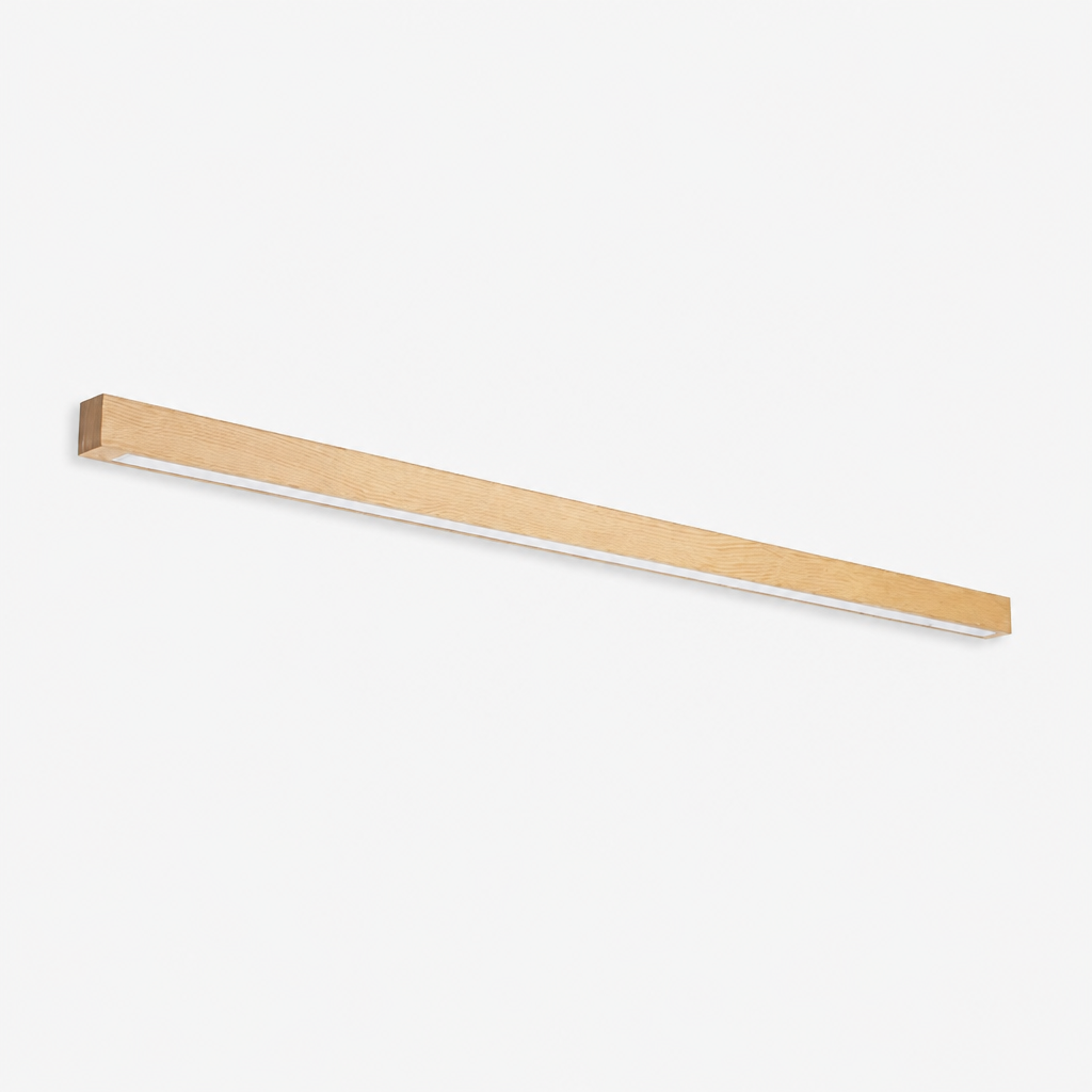 Applique Barre Bois LED Tricolore Bois - 120CM — photo produit fond gris