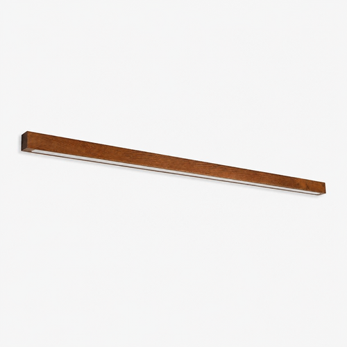 Applique Barre Bois LED Tricolore Bois Foncé - 120CM — photo produit fond gris