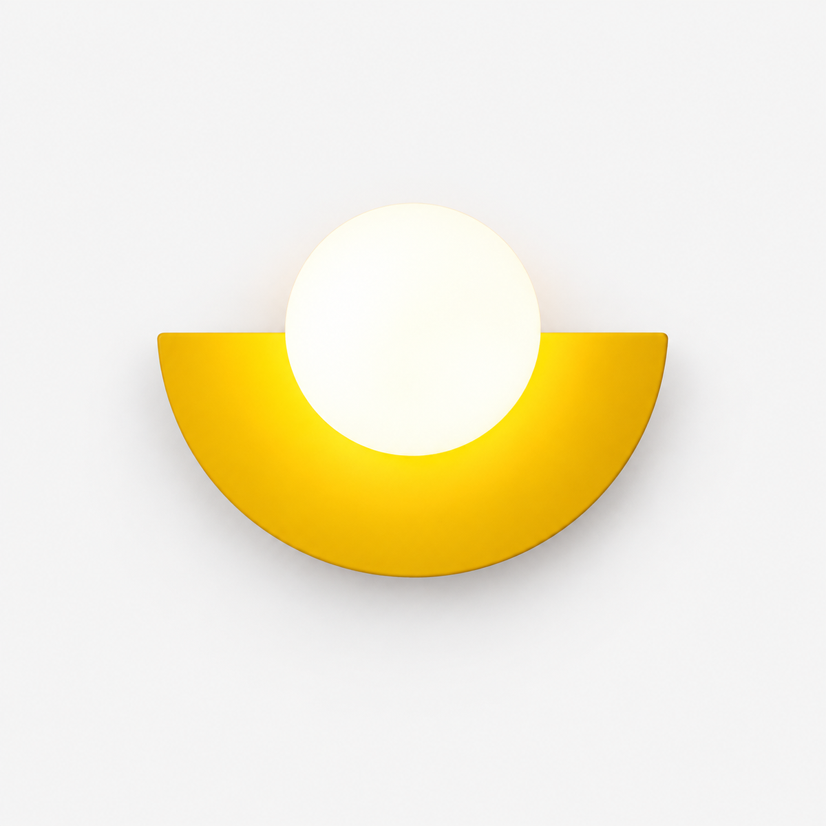 Applique Boule Jaune — photo produit fond gris
