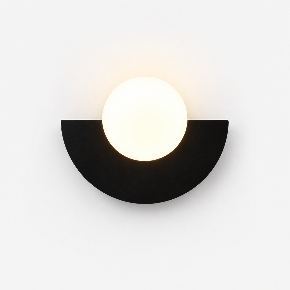 Applique Boule Noir — photo produit fond gris