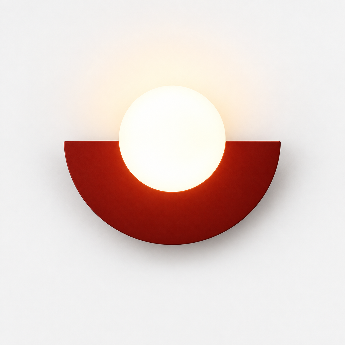 Applique Boule Rouge — photo produit fond gris