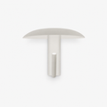 Applique Champignon LED Spot Pivotant Blanc Crème — photo produit fond gris