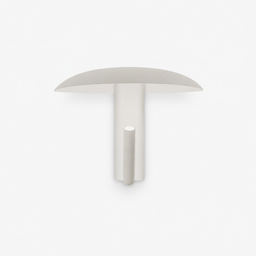 Applique Champignon LED Spot Pivotant Blanc Crème — photo produit fond gris