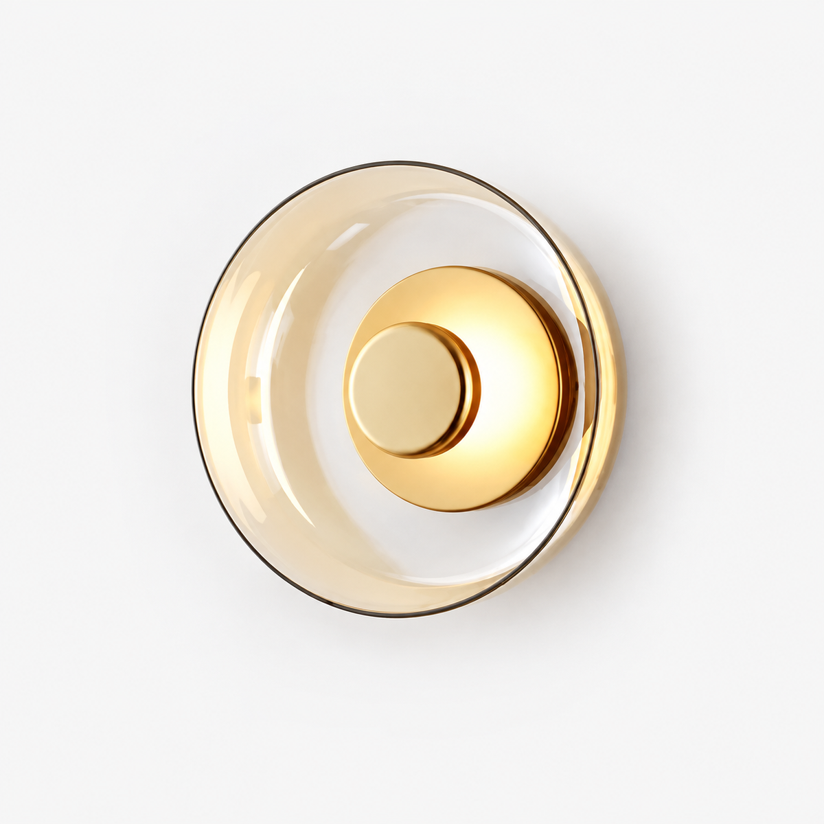 Applique en Verre Ambre — photo produit fond gris