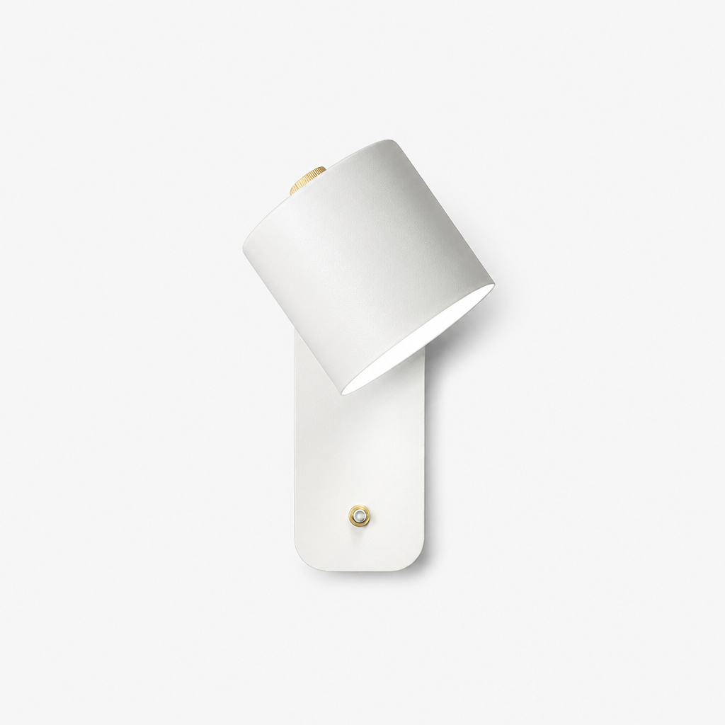Applique LED Rotative Dimmable Design Blanc — photo produit fond gris