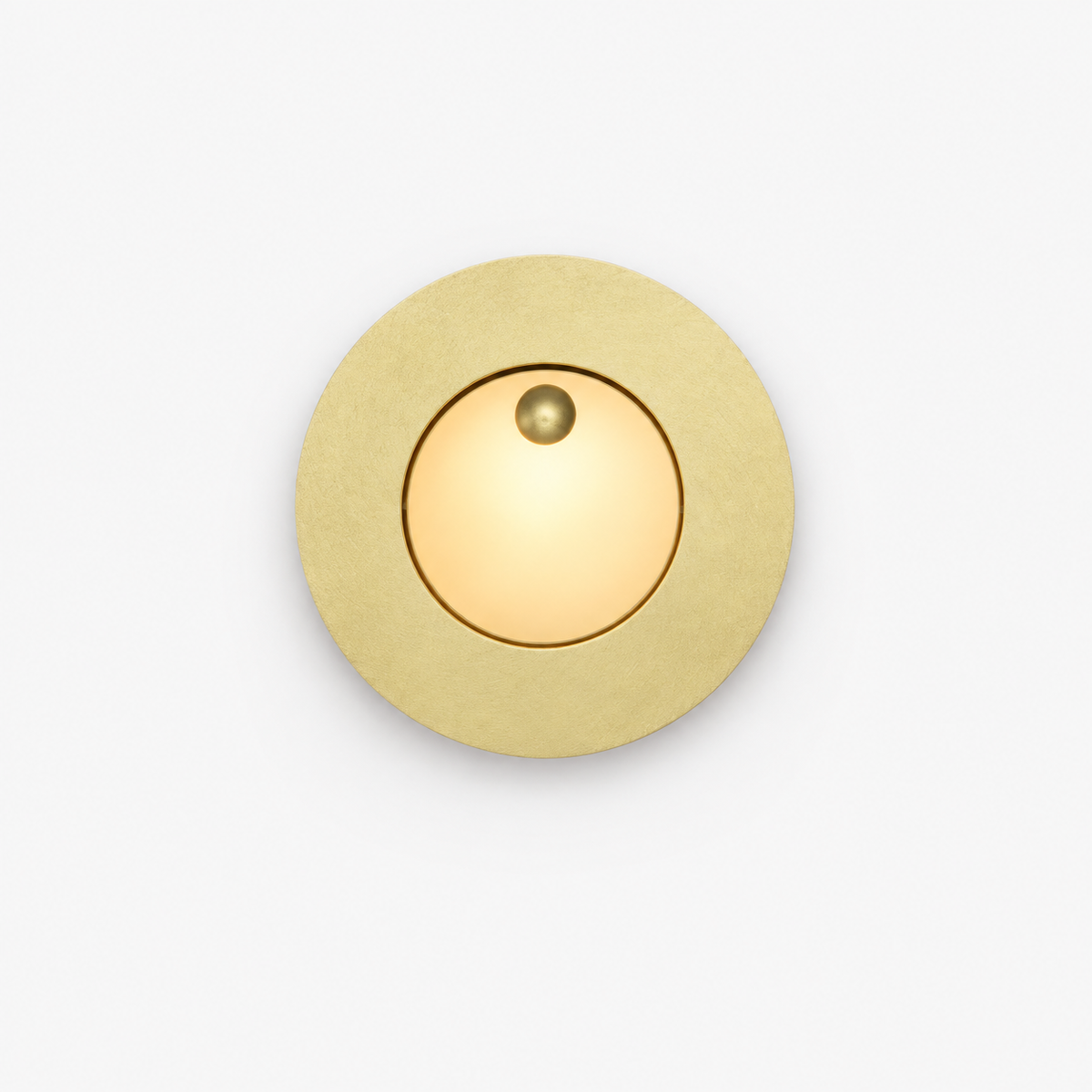 Applique Liseuse Doré Rond Blanc Neutre 4000K — photo produit fond gris