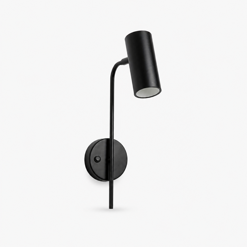 Applique Murale Chevet Orientable E27 Noir — photo produit fond gris