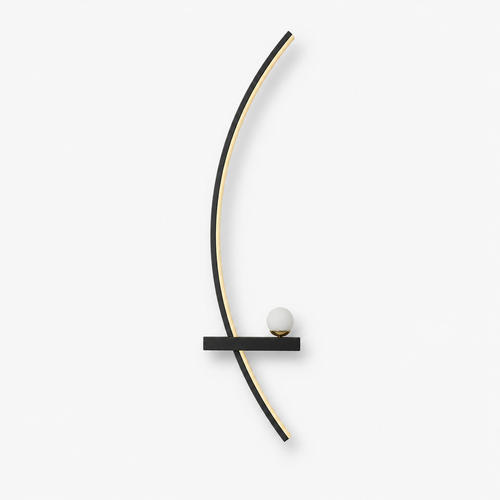 Applique Murale LED Arc Design Gauche 55cm — photo produit fond gris