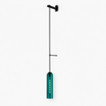Applique Murale Verre Tube Nordic Design Vert D — photo produit fond gris