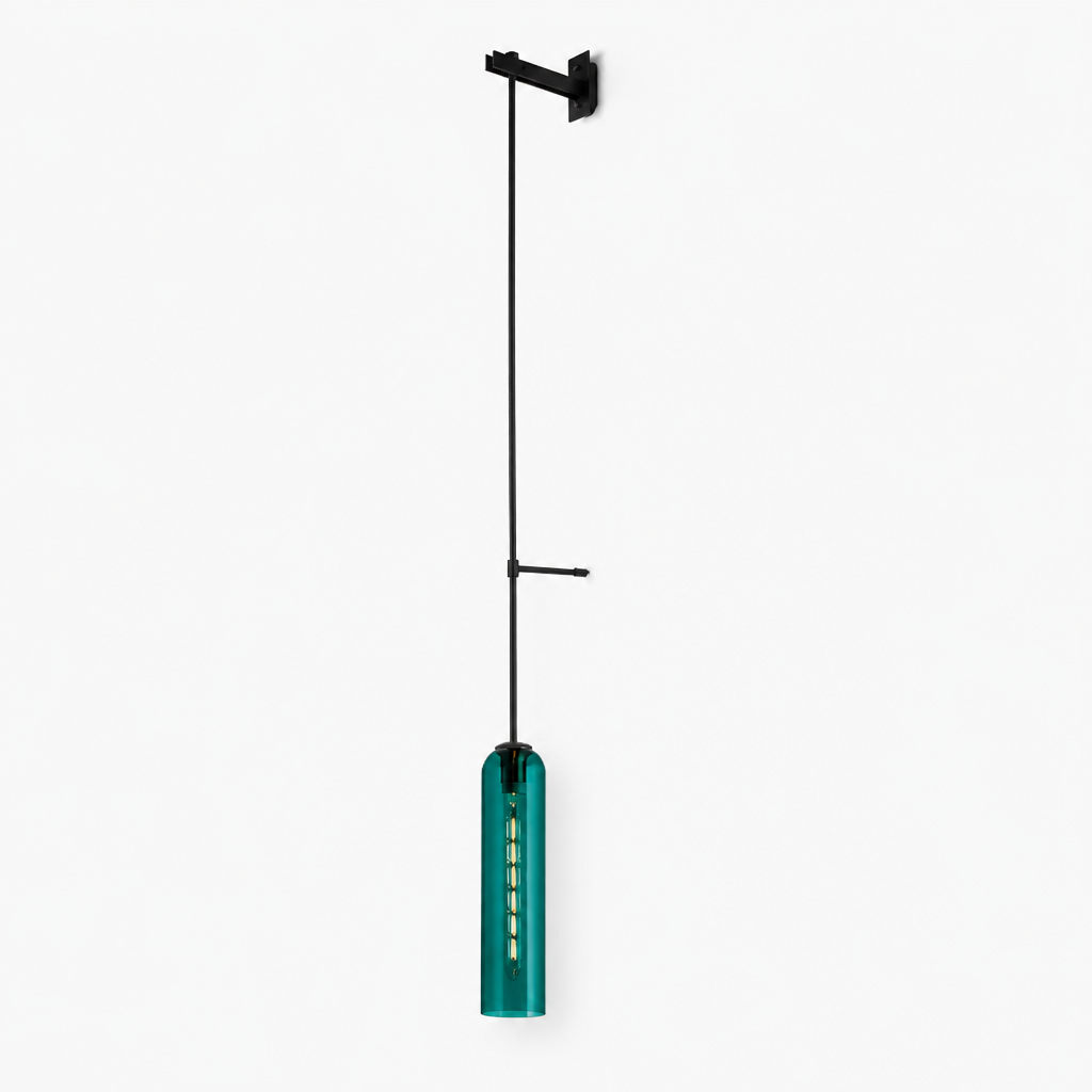 Applique Murale Verre Tube Suspendue Nordic Design avec Bras