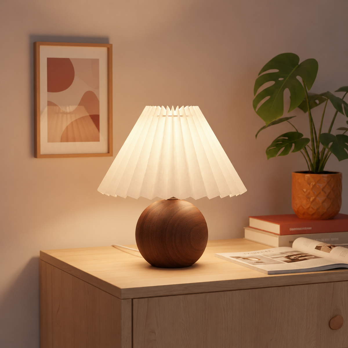 Lampe de Chevet Céramique Style Coréen