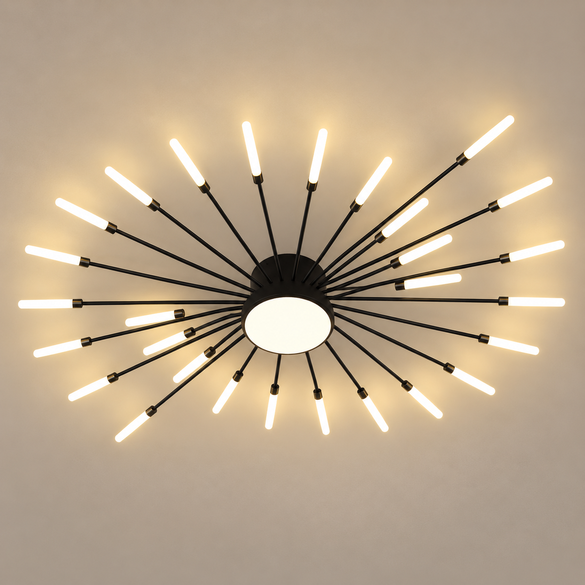 Plafonnier Sculptural Doré 20 LED