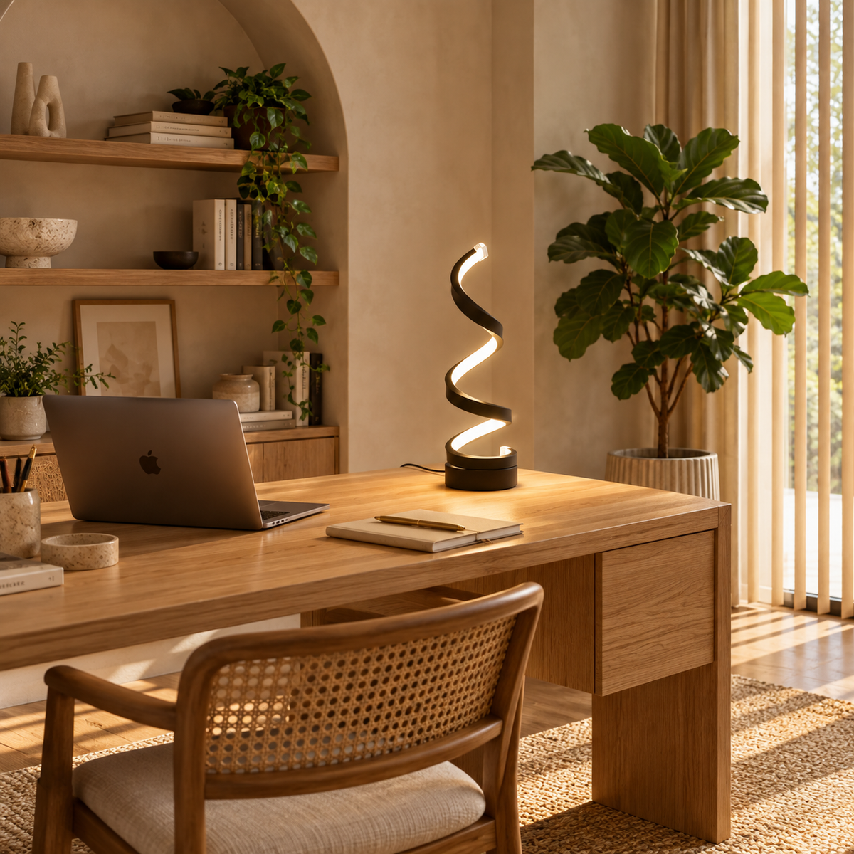 Lampe de Bureau Design Spirale