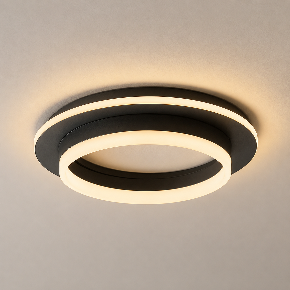 Plafonnier LED Rond Semi-Encastré