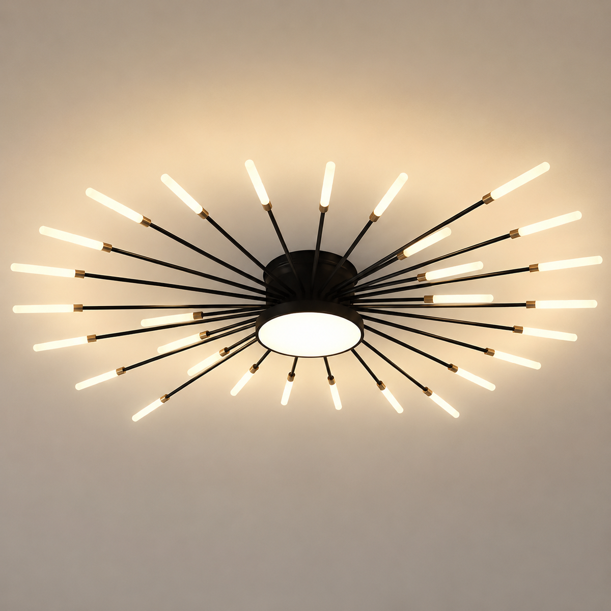 Plafonnier Sculptural Doré 20 LED