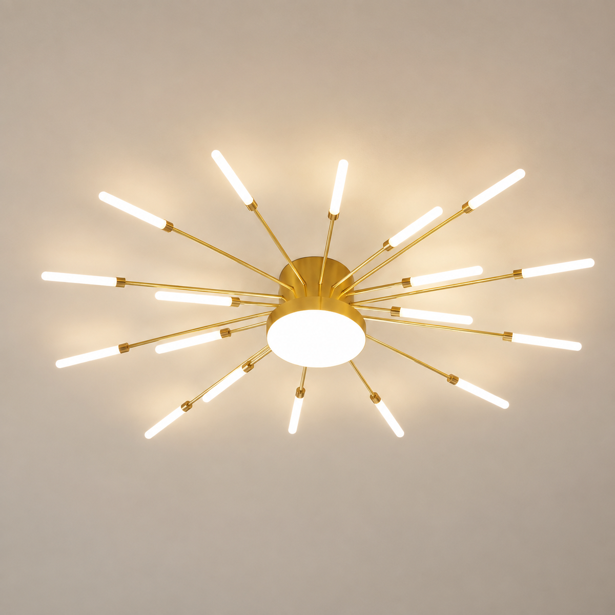 Plafonnier Sculptural Doré 20 LED