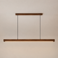 Luminaire Suspension en Bois Linéaire